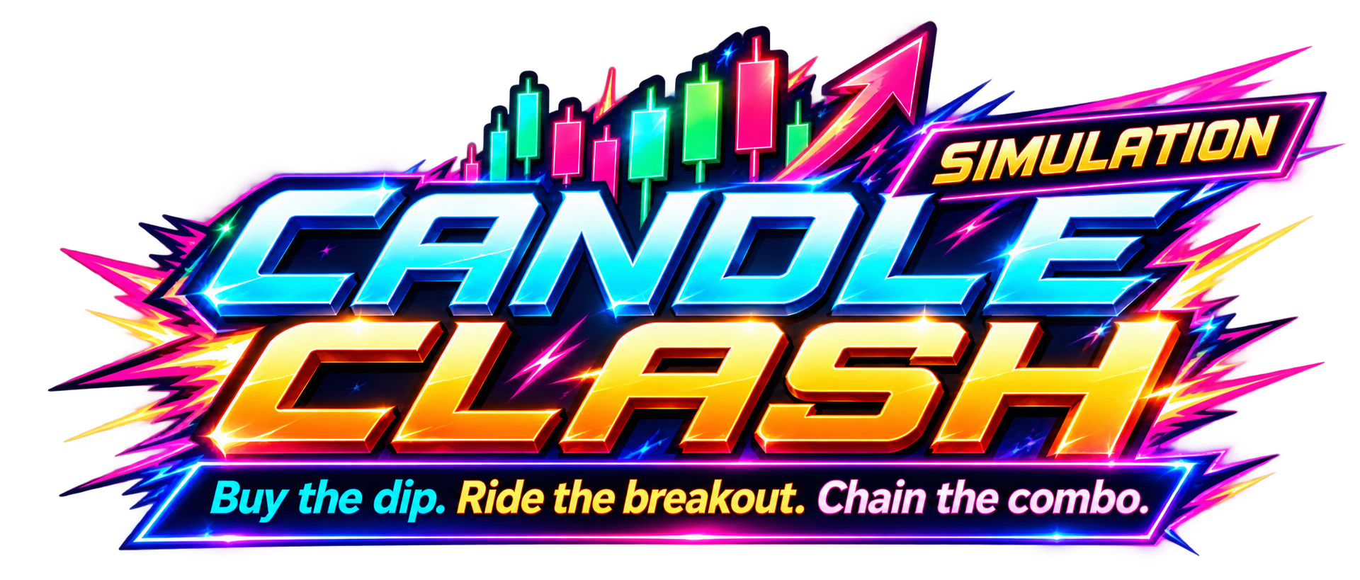 Candle Clash — Neon Stock Trading Arcade Game